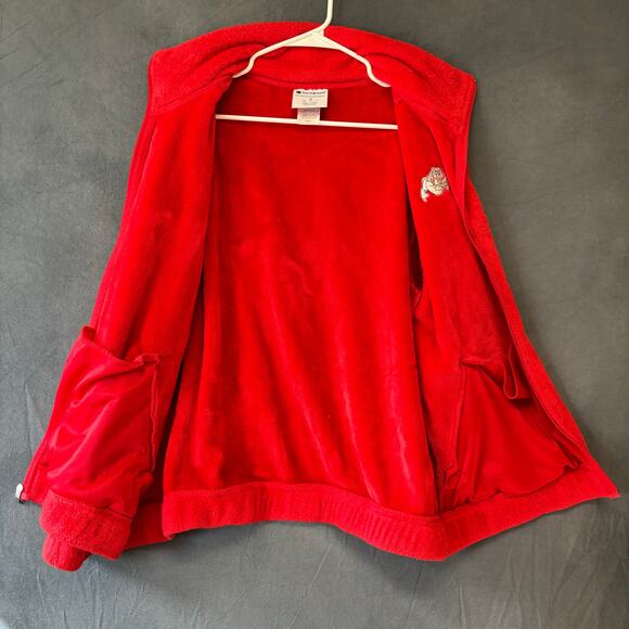 Champion Fresno State Bulldogs Jacket Fuzzy Cozy Mens Medium Embroidered Logo - Picture 2 of 15